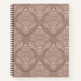 Cuaderno Patrón de pluma Art Nouveau en guisante