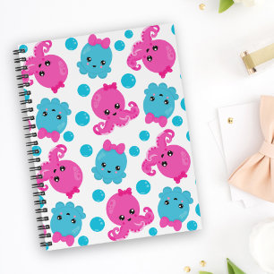 Cuaderno Patrón de pulpo, pulpo tórrido, animales marinos