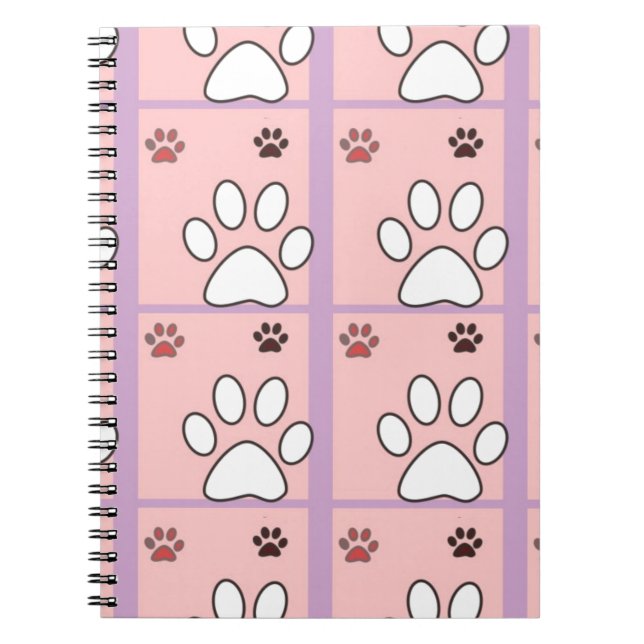 Cuaderno Patrón de puntas de perro (Frente)