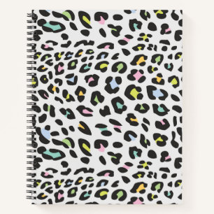 Cuaderno Patrón de punto de leopardo de Pastel