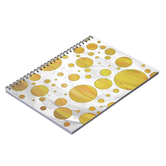 Cuaderno Patrón de punto de polka de piña (Lado Izquierdo)
