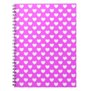 Cuaderno Patrón De Punto Polka Rosa Y Blanco Girona