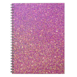 Cuaderno Patrón de Purpurina rosado Giro