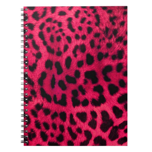 Cuaderno Patrón de queso rosado caliente (Frente)