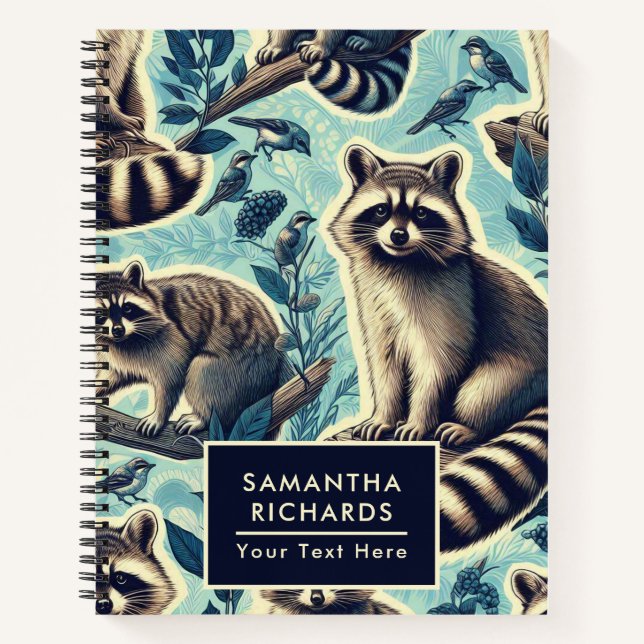 Cuaderno Patrón de Racoon Cuto (Anverso)