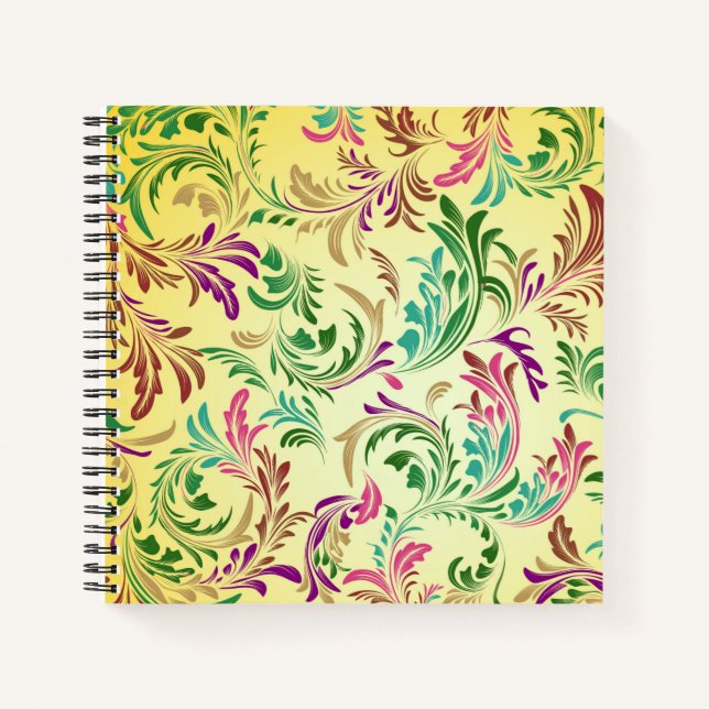 Cuaderno Patrón de ramas Diseño-444555 (Anverso)