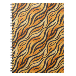 Cuaderno Patrón de raya de tigre atrevido – Impresión de an