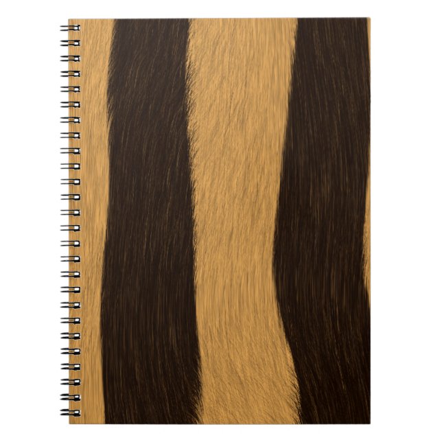 Cuaderno Patrón de rayas de tigre. (Frente)