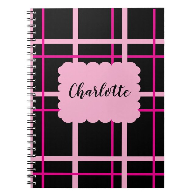 Cuaderno Patrón de rayas frescas (Frente)