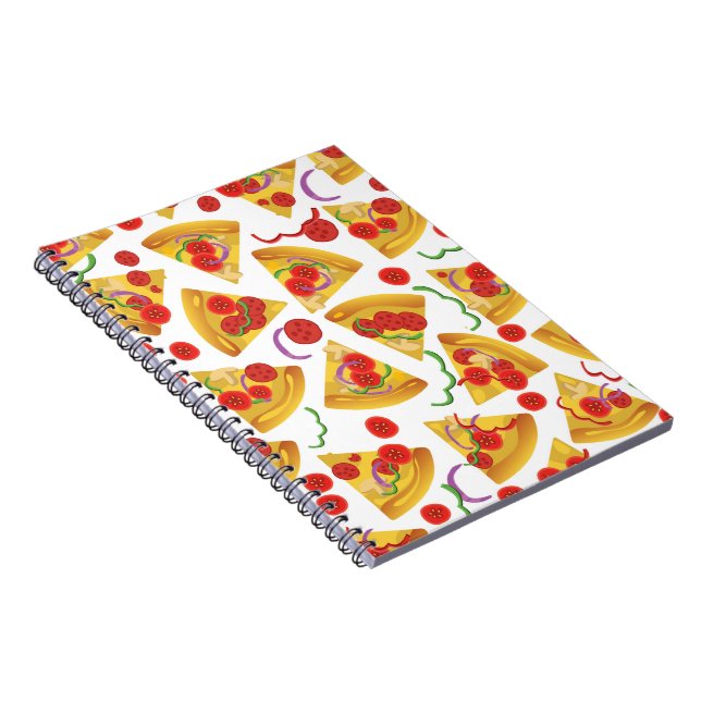 Cuaderno Patrón de rebanada de pizza (Lado Derecho)