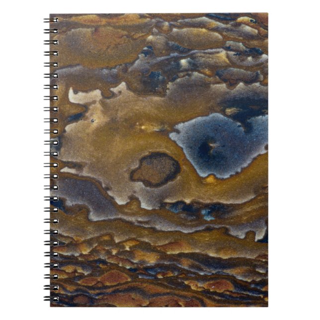 Cuaderno Patrón de remolino en laje de jaspe (Frente)