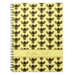 CUADERNO PATRÓN DE REPETICIÓN DE BARRA DE ORO NEGRO AMARILL