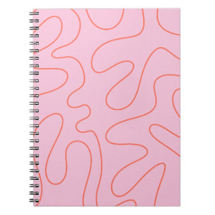 Cuaderno Patrón de resumen de acequias Rosa y Naranja