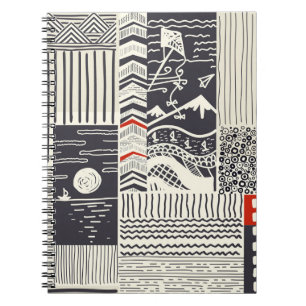 Cuaderno Patrón de retazos impecable a partir de garabatos 