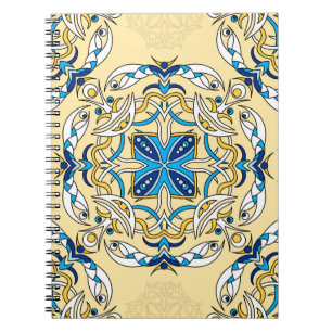 Cuaderno Patrón de retracción abstracto e ininterrumpido. A