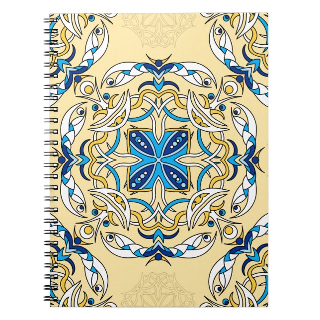 Cuaderno Patrón de retracción abstracto e ininterrumpido. A (Frente)