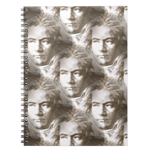 Cuaderno Patrón de retrato de Beethoven (Frente)