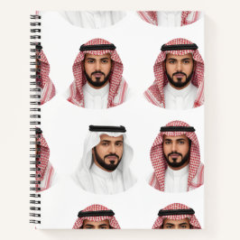 Cuaderno Patrón de retrato de hombres sauditas