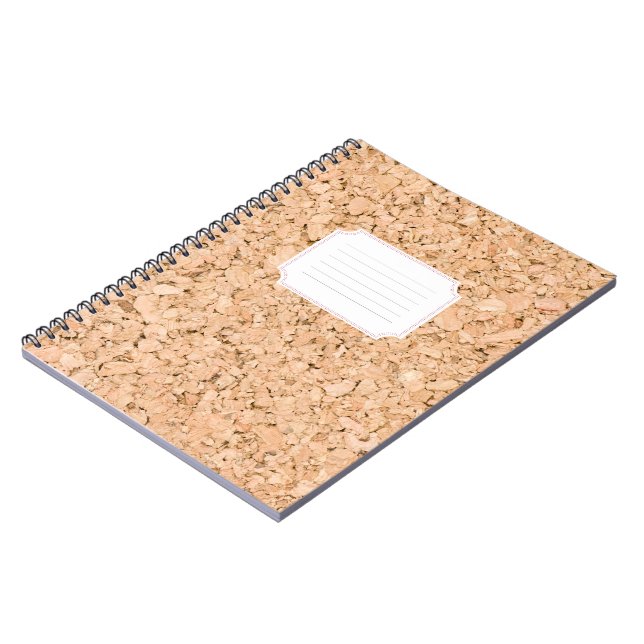 Cuaderno Patrón de roble de corcho (Lado Izquierdo)