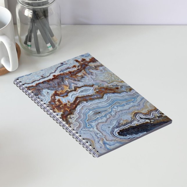 Cuaderno Patrón de roca de ágata de encaje (In Situ)