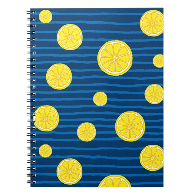 Cuaderno Patrón de rodajas de limón (Frente)