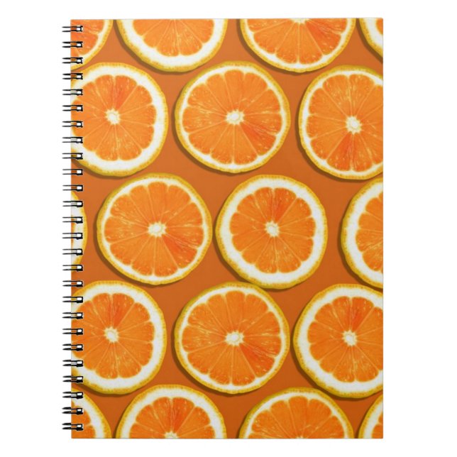 Cuaderno Patrón de rodajas de limón (Frente)