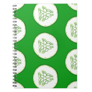 Cuaderno Patrón de rodajas de pepino