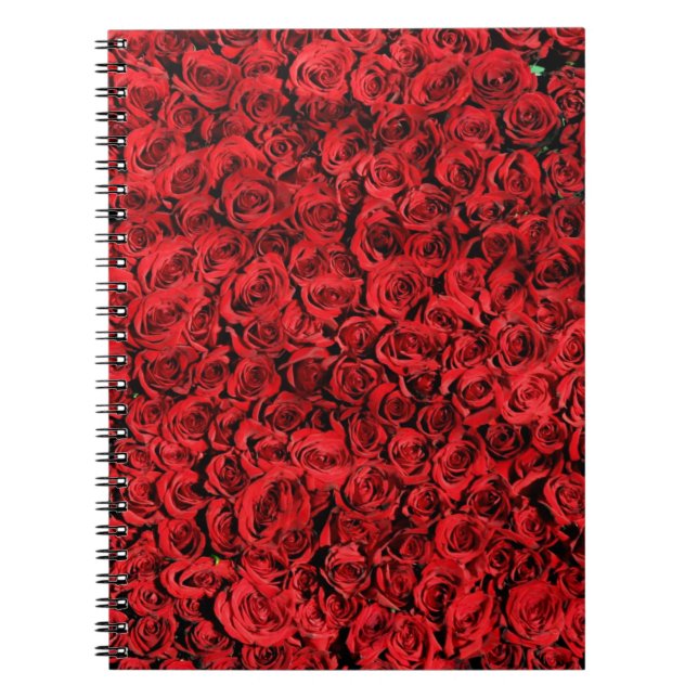 Cuaderno Patrón de rosas rojas-37431 (Frente)
