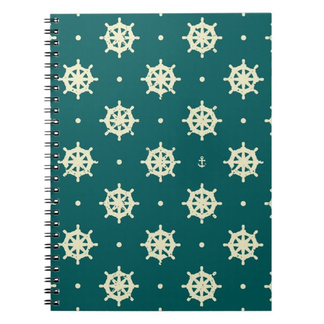 Cuaderno Patrón de rueda de buque de época (Frente)