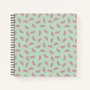 Cuaderno Patrón de salpicadura de pintura de fruta tropica