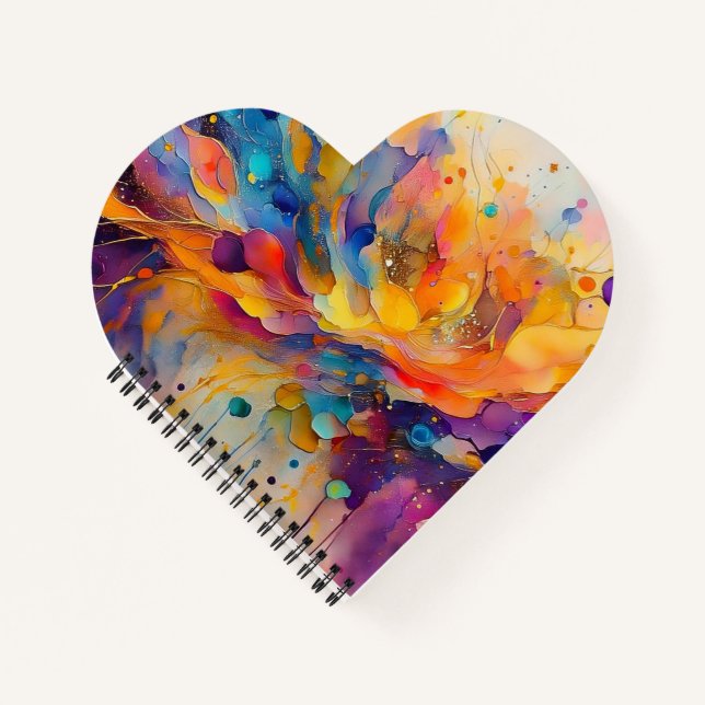 Cuaderno Patrón de salpicaduras de pintura 2 (Anverso)