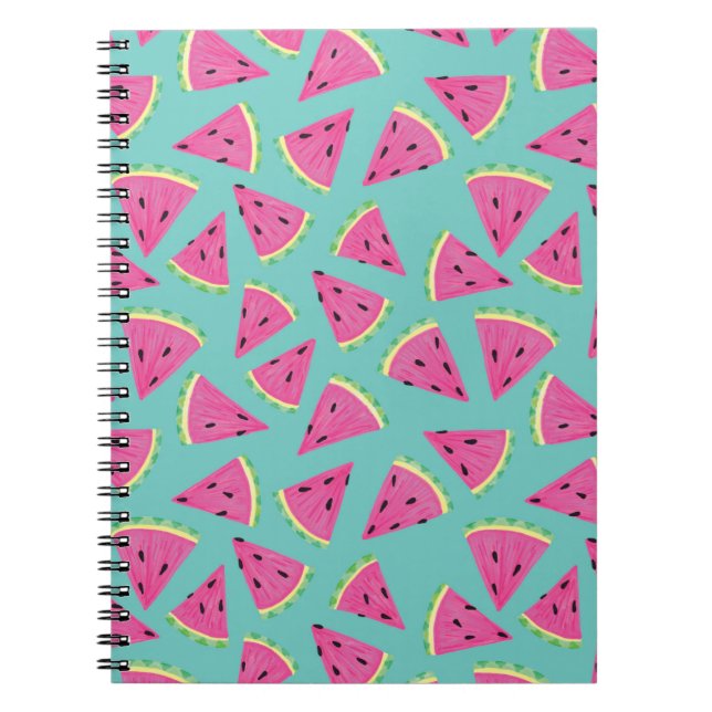 Cuaderno Patrón de sandía de verano (Frente)