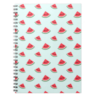 Cuaderno Patrón de sandía roja de verano