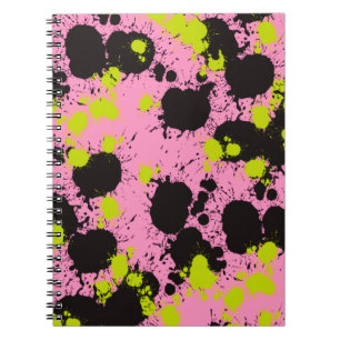 Cuaderno Patrón de sangrado de pintura abstracta