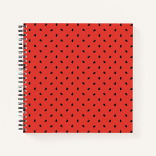 Cuaderno Patrón de semilla de sandía minimalista