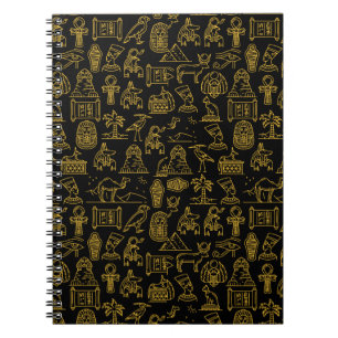 Cuaderno Patrón de símbolos jeroglífico egipcio