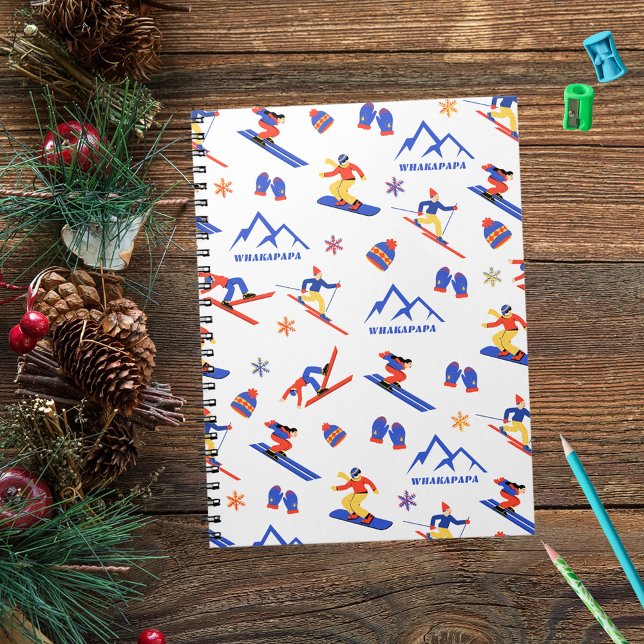 Cuaderno Patrón de snowboard de esquí de Nueva Zelanda (Subido por el creador)