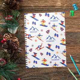 Cuaderno Patrón de snowboard de esquí Maine de Pan de Azúca