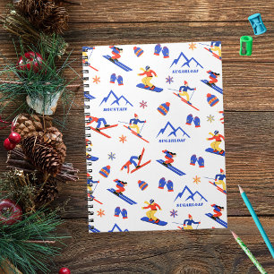 Cuaderno Patrón de snowboard de esquí Maine de Pan de Azúca