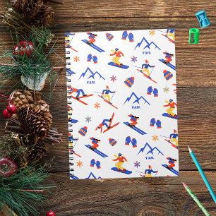 Cuaderno Patrón de snowboard de Vail Rockies Colorado