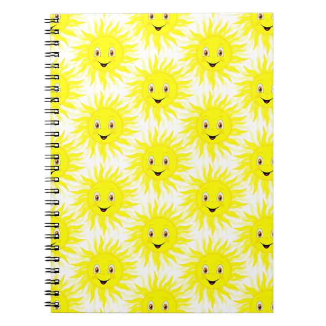 Cuaderno Patrón de sol bebé (Frente)