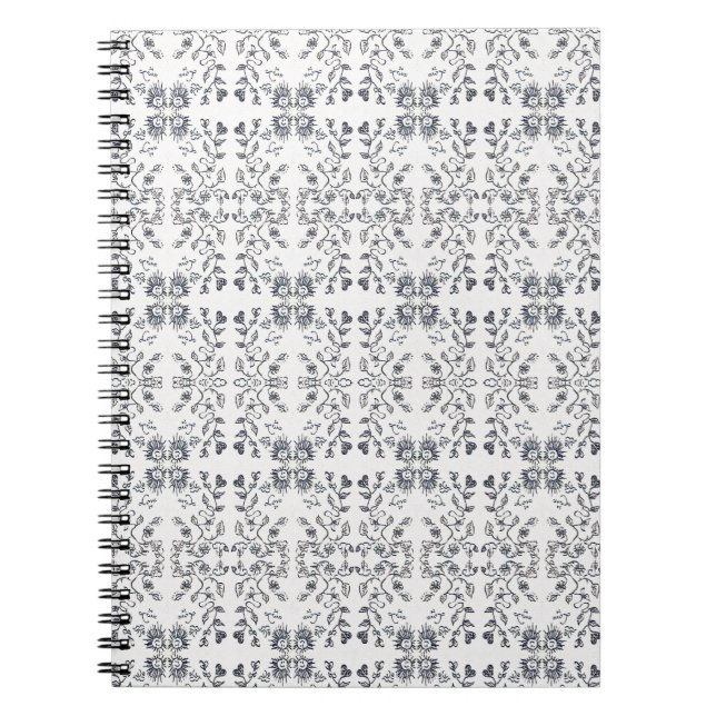 Cuaderno Patrón de Sol y Flores (Frente)