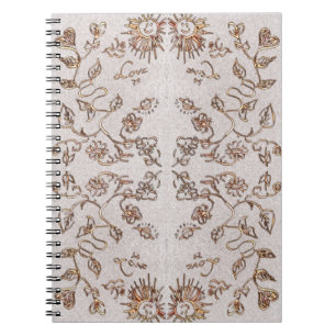 Cuaderno Patrón de Sol y Flores