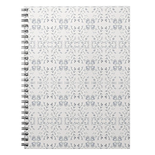 Cuaderno Patrón de Sol y Flores (Frente)