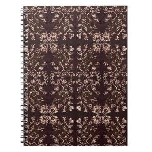 Cuaderno Patrón de sol y flores
