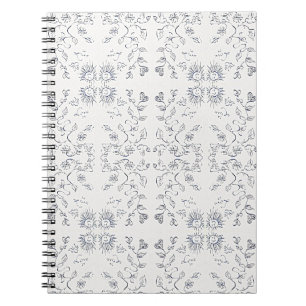 Cuaderno Patrón de sol y flores 