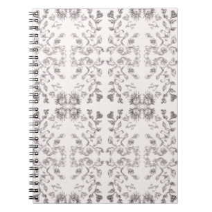 Cuaderno Patrón de sol y flores