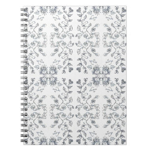 Cuaderno Patrón de sol y flores 