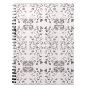 Cuaderno Patrón de sol y flores 