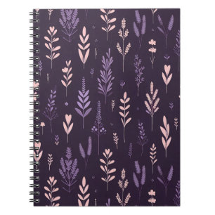 Cuaderno Patrón de sueños de lavanda